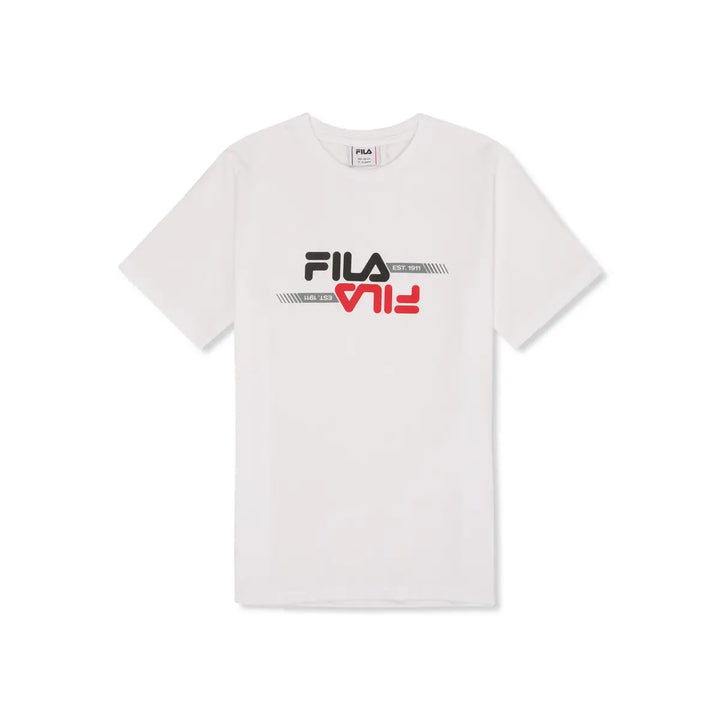 FAT0699 - T-Shirt e Polo - Fila - Bambini - CLASSIC DYNAMISM - Bianca - Morbido Cotone - Sportiva