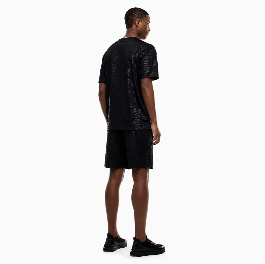 COMPLETO UOMO EA7 EMPORIO ARMANI SET T-SHIRT E SHORTS SOCCER