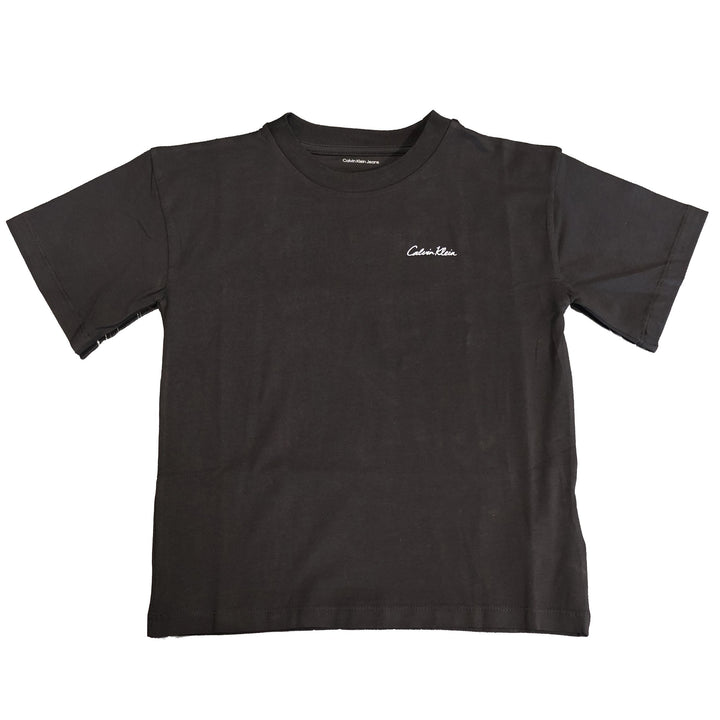 T-SHIRT CALVIN KLEIN JEANS INTERLOCK LOGO BEIGE JUNIOR