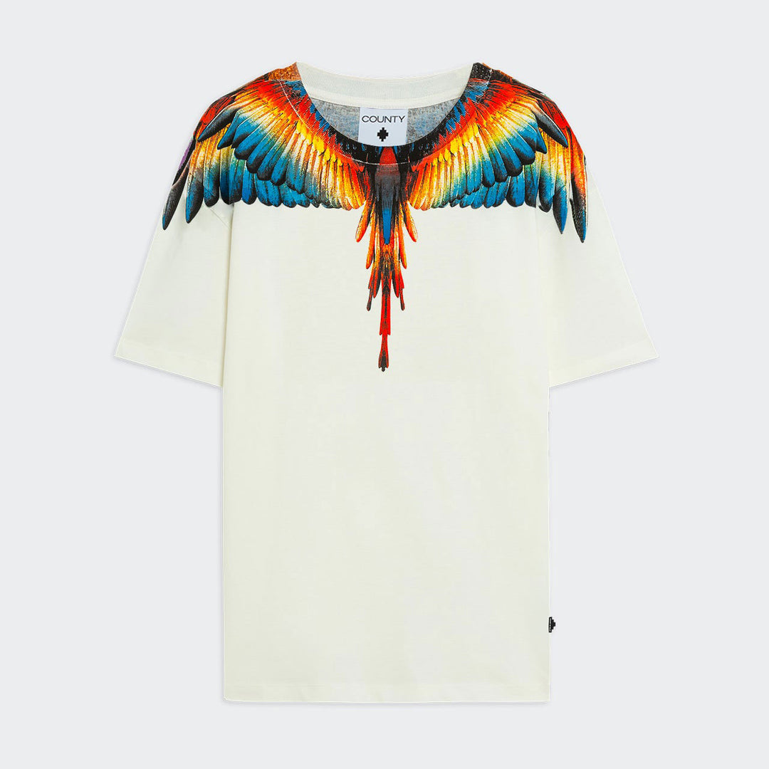 F5CAMATH023 - T-Shirt e Polo - MARCELO BURLON - County Of Milan - Ali Multicolore - Streetwear