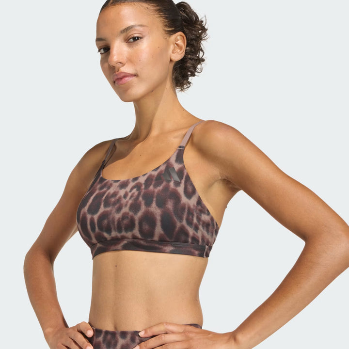 ADIDAS OPTIME ESSENTIALS LEOPARD KA6343 WOMEN'S SPORTS BRA