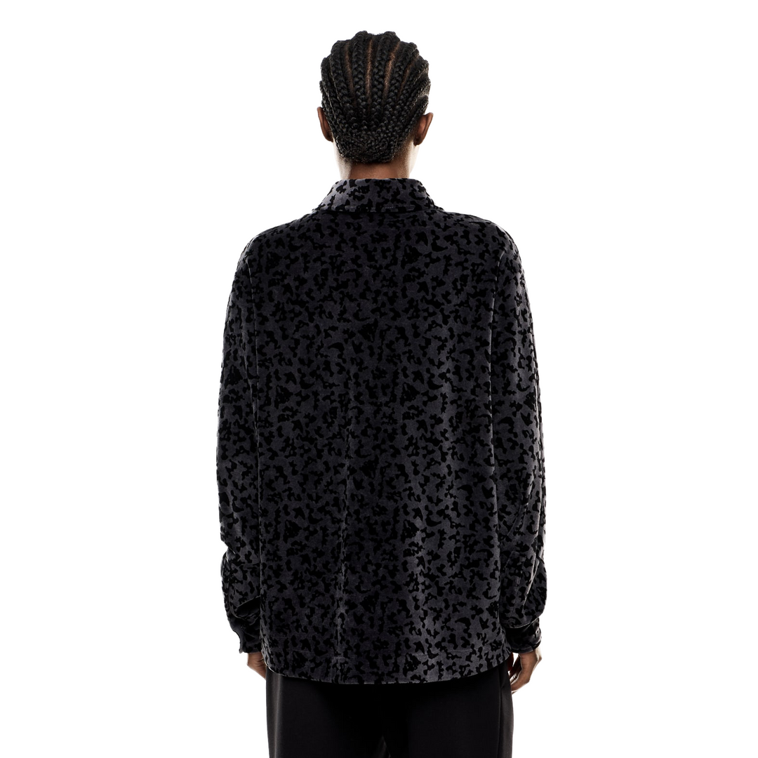 7W000666 AF15937 - Camicie - EMPORIO ARMANI - Donna - Ciniglia Animalier - Overshirt - Stampa Animalier - Casual Chic