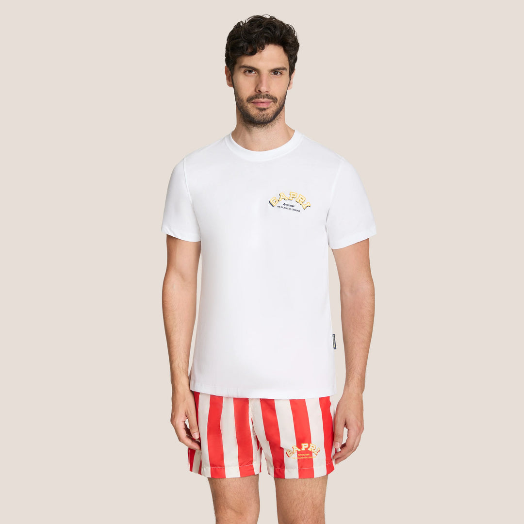 COSTUME BOXER DA MARE UOMO 4GIVENESS A RIGHE CON COULISSE A CONTRASTO