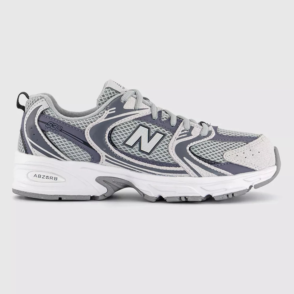 SNEAKERS NEW BALANCE 530 G5306J4 UNISEX GRIGIO METALLICO LILLA