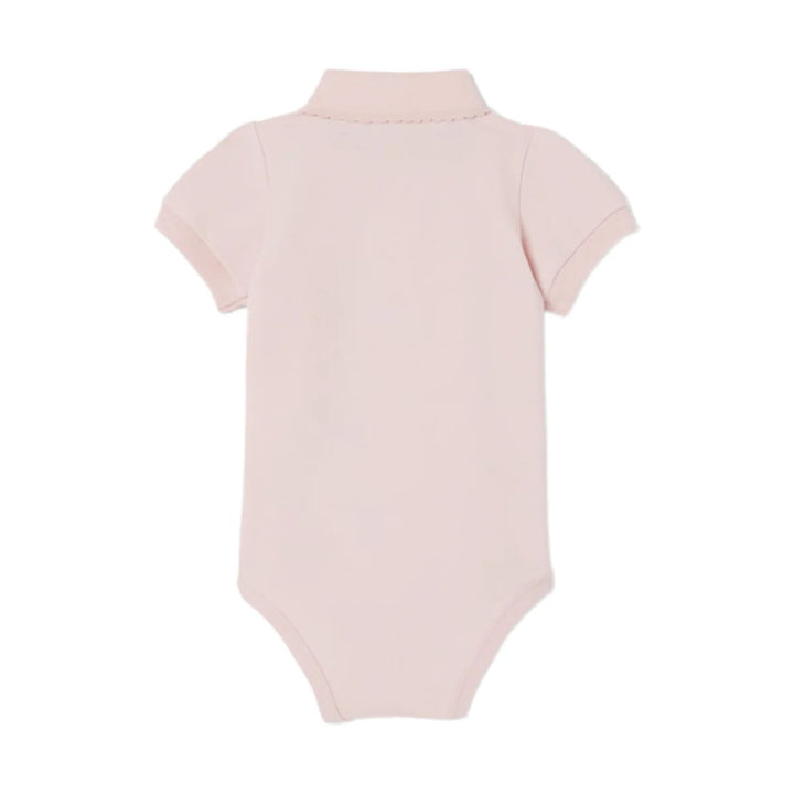 BODY POLO NEONATO LACOSTE PETIT PIQUÉ ROSA