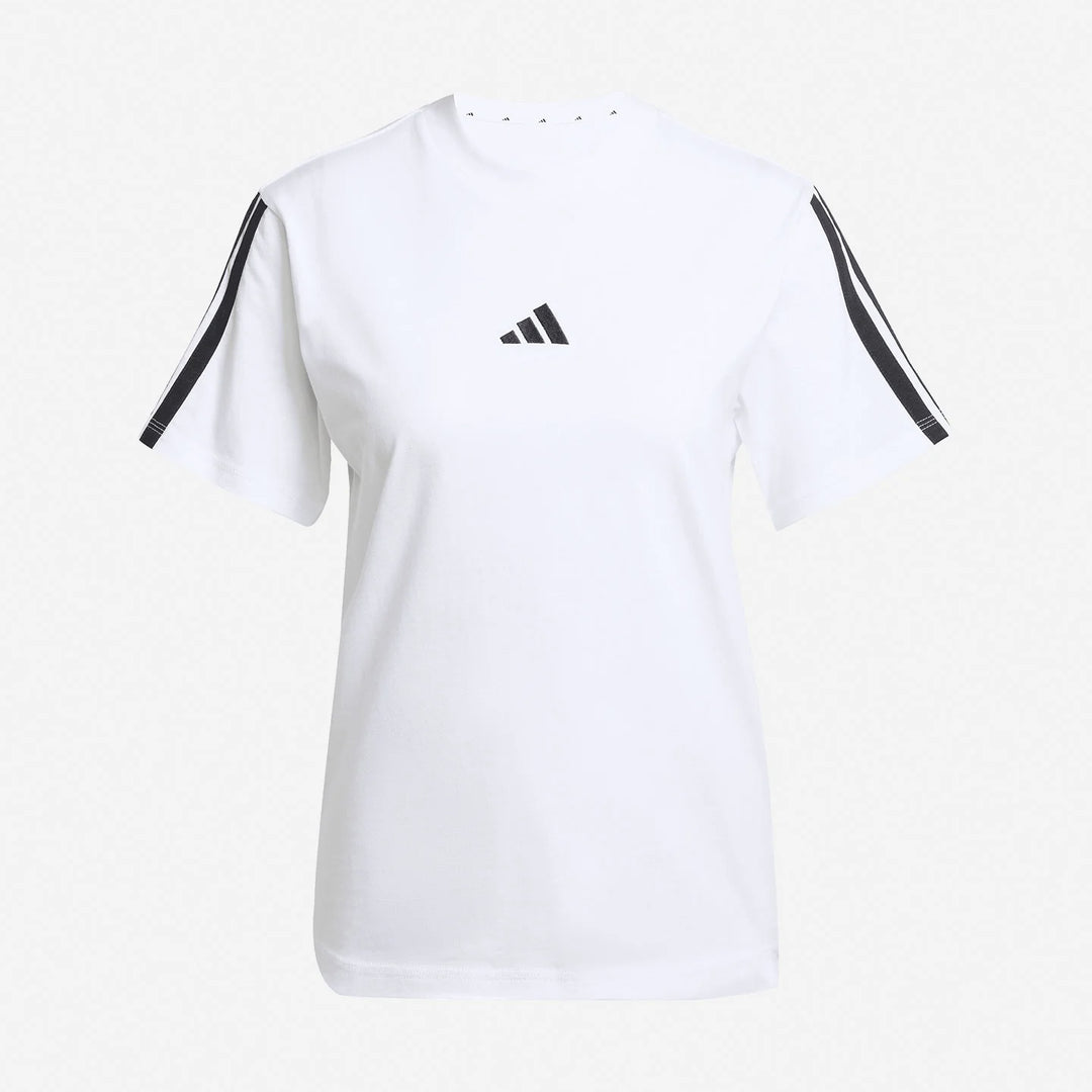 ADIDAS ESSENTIALS SINGLE JERSEY 3-STRIPES WOMEN'S T-SHIRT WHITE JM2394