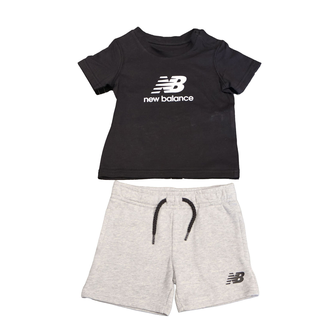 COMPLETINO NEW BALANCE STACKED LOGO TEE & SHORT SET