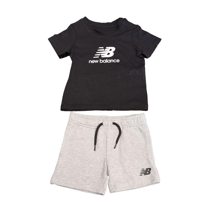 COMPLETINO NEW BALANCE STACKED LOGO TEE & SHORT SET