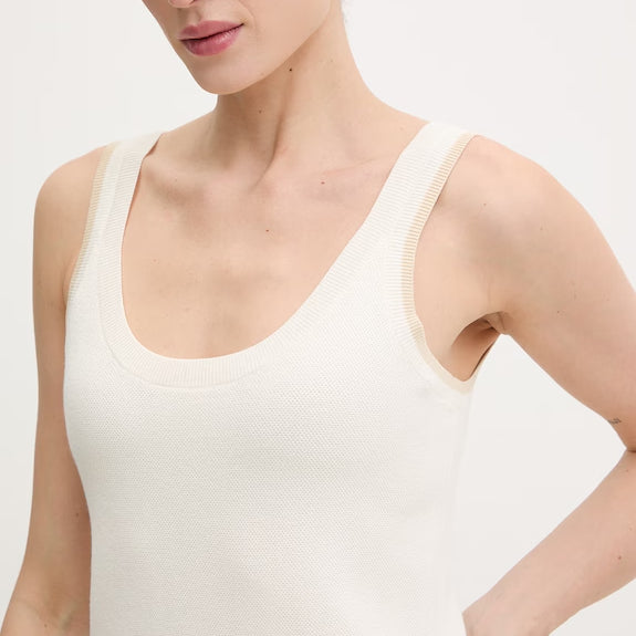 ABITO DONNA EA7 EMPORIO ARMANI SENZA MANICHE BIANCO