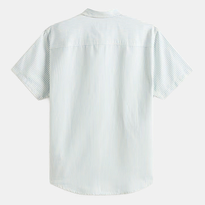 CAMICIA A MANICHE CORTE UOMO VANS LAWSON STRIPE AZZURRO