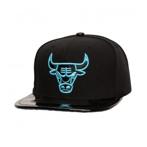 HS8033 CBUBKBL - Cappelli - Uomo - Mitchell & Ness - SNAPBACK A-FRAME NBA/NFL - Nero/Celeste Azzurro - Snapback Regolabile - Look Fresco Grintoso - Accessori