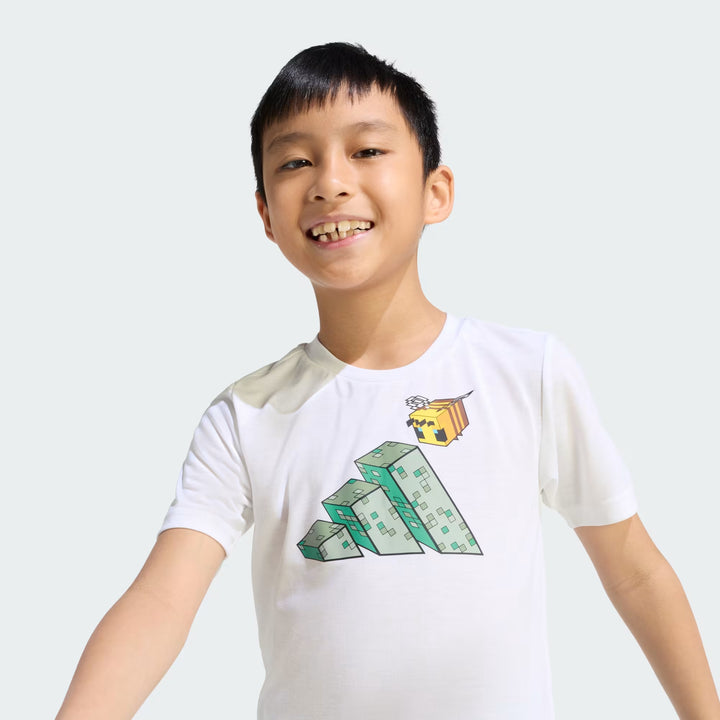 COMPLETINO ADIDAS X MINECRAFT TRAINING SUMMER SET BIANCO