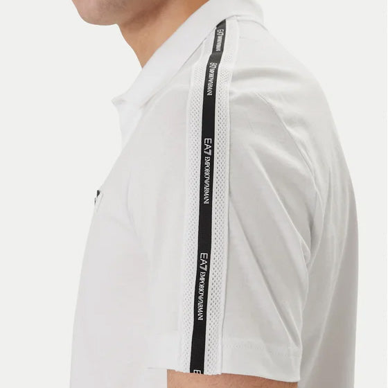 POLO UOMO EA7 EMPORIO ARMANI CON LOGO MANICHE