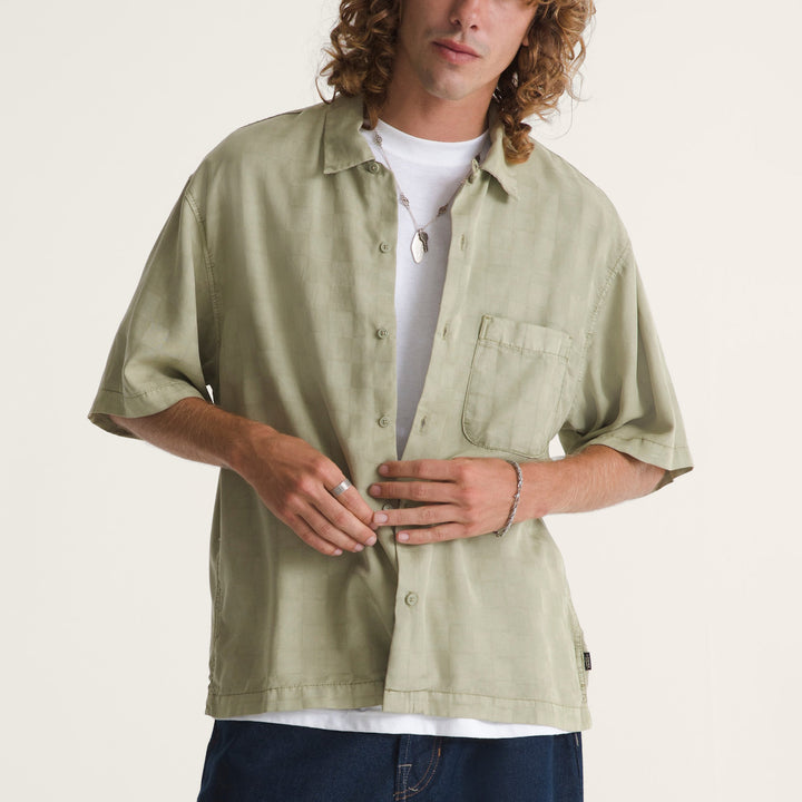 CAMICIA UOMO VANS VAN DOREN CHECK CAMP VERDE SALVIA
