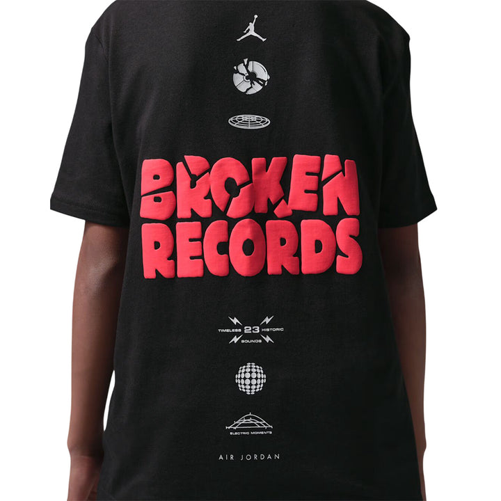 T-SHIRT JORDAN BROKEN RECORDS JUNIOR AND YOUTH BLACK 95F628