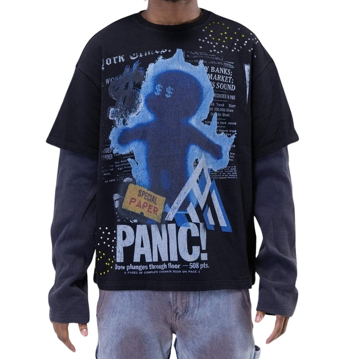 T-SHIRT UOMO PAPER MONEY STREETWEAR GRAPHIC TEE