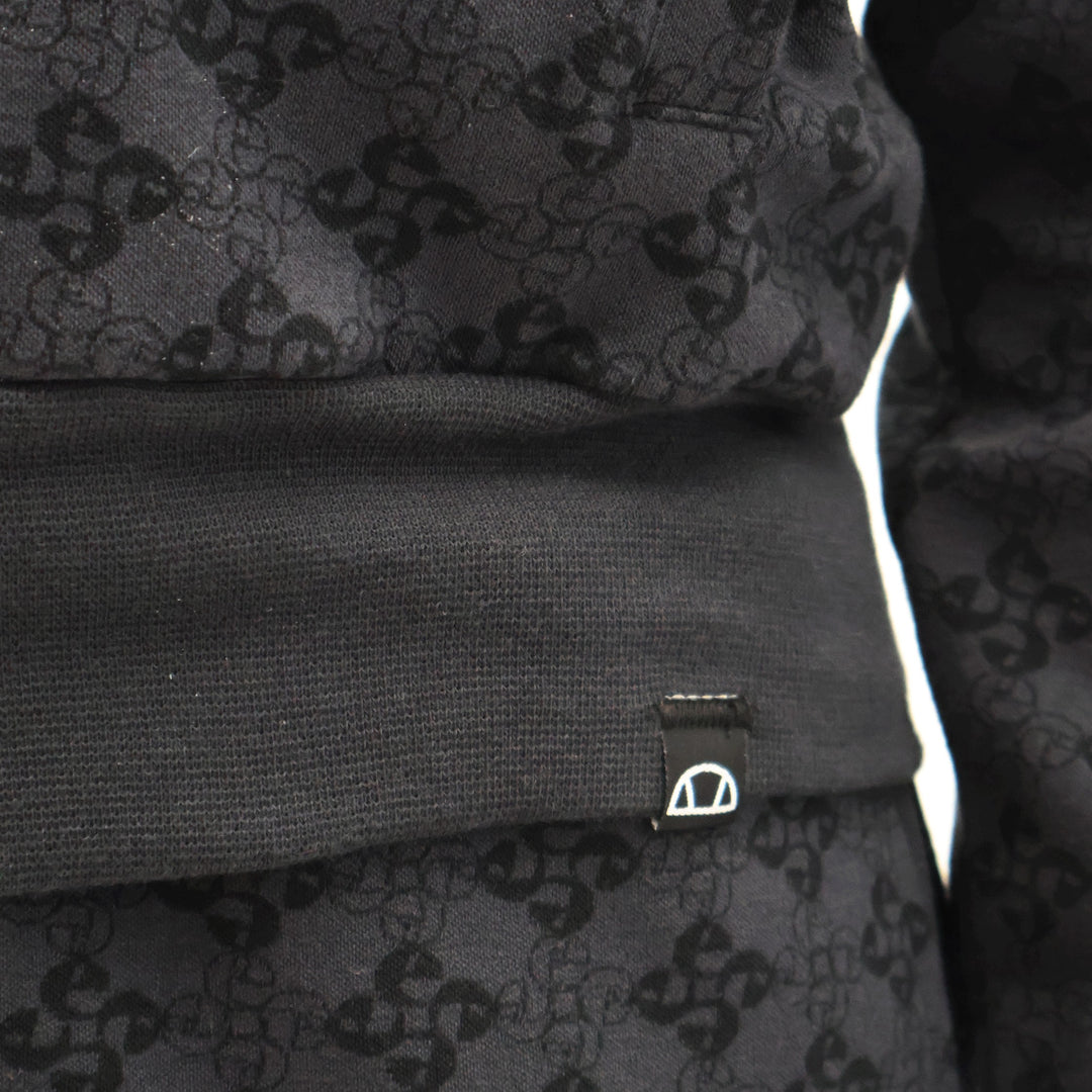 EHW255W25 - Felpe - GIROCOLLO ELLESSE DONNA CROP - LOGO CLASSICO - NERO - Look Streetwear - Abbigliamento - Autunno/Inverno