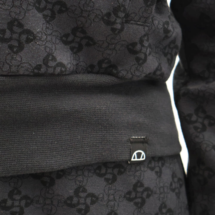 EHW255W25 - Felpe - GIROCOLLO ELLESSE DONNA CROP - LOGO CLASSICO - NERO - Look Streetwear - Abbigliamento - Autunno/Inverno