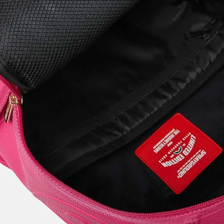 910B8361NSZ - Zaini - Donna - Sprayground - SHARK PINK ATTACK - Rosa - Pelle Sintetica - Iconografia Shark - Stash Pocket - Streetwear - Accessorio