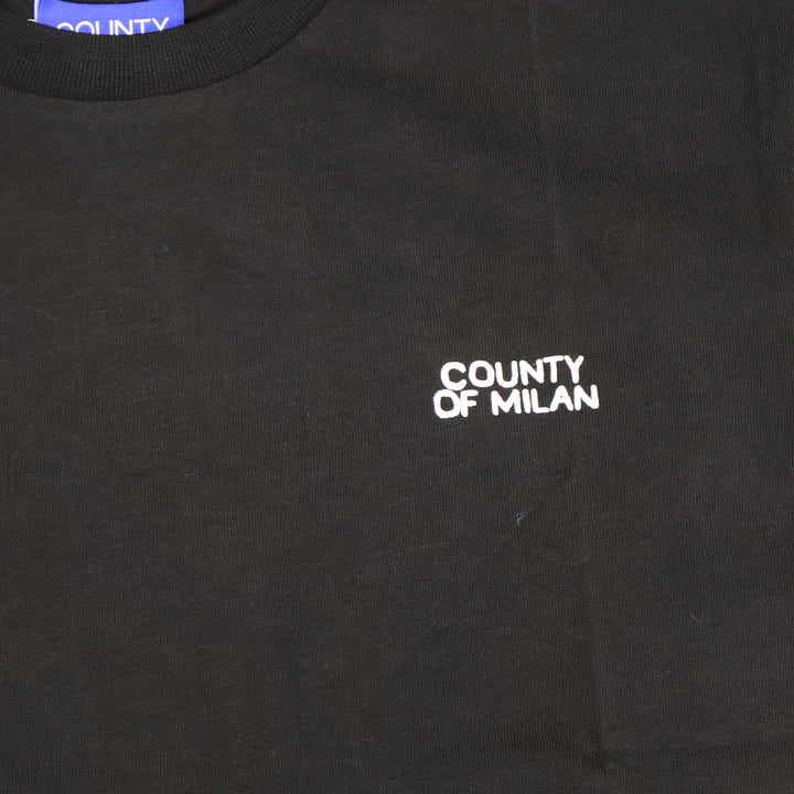 T-SHIRT MARCELO BURLON COUNTY OF MILAN BLACK JUNIOR GIRL