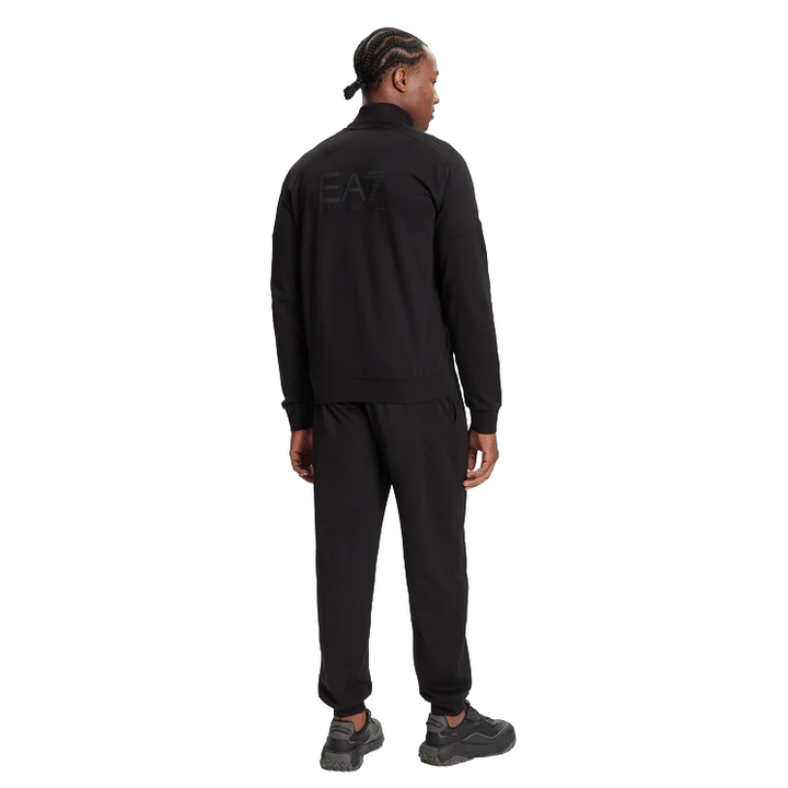 7M000907 AF13512 - Tute - Uomo - EMPORIO ARMANI - Sportiva - EA7 - JERSEY TRACKSUIT - Nera - Look Minimalista - Abbigliamento Autunno Inverno