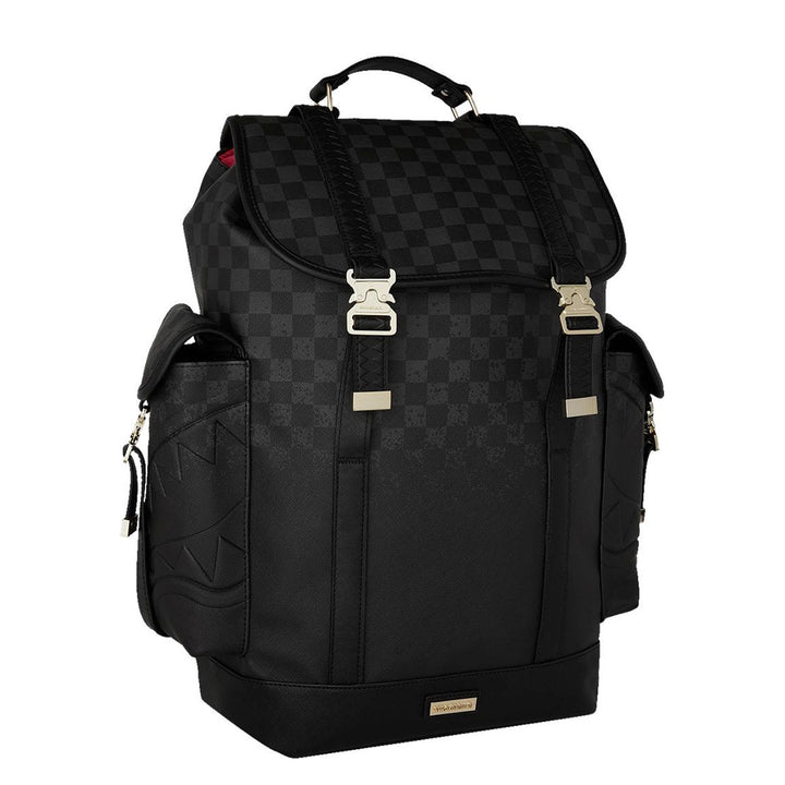 ZAINO BACKPACK SPRAYGROUND SPRITZ BLACK MONTE CARLO SIMILPELLE CHECKERBOARD 910B8279NSZ