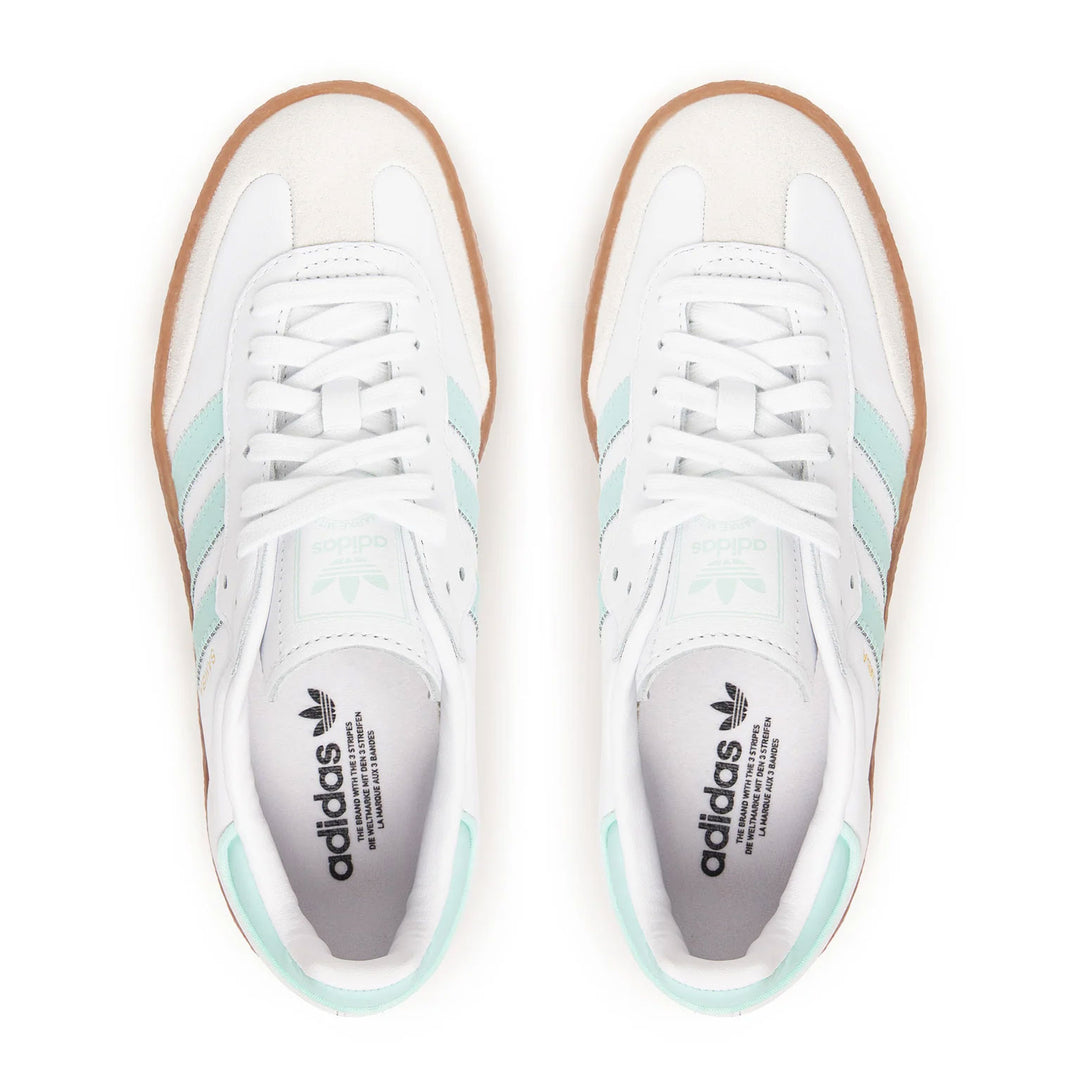 SNEAKERS DONNA ADIDAS ORIGINALS SAMBAE WHITE MINT