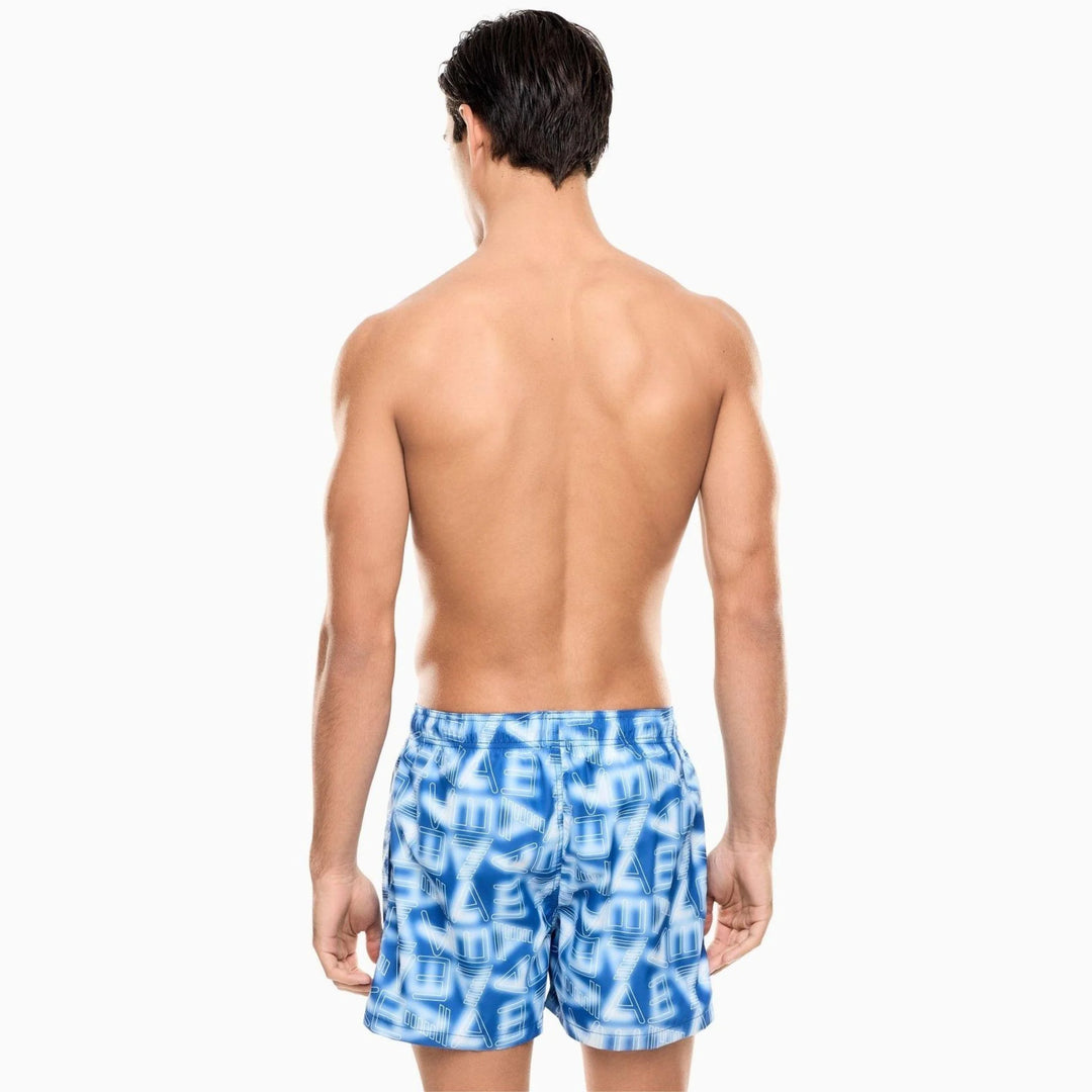 COSTUME BOXER DA BAGNO UOMO EA7 EMPORIO ARMANI STAMPA GRAFICA