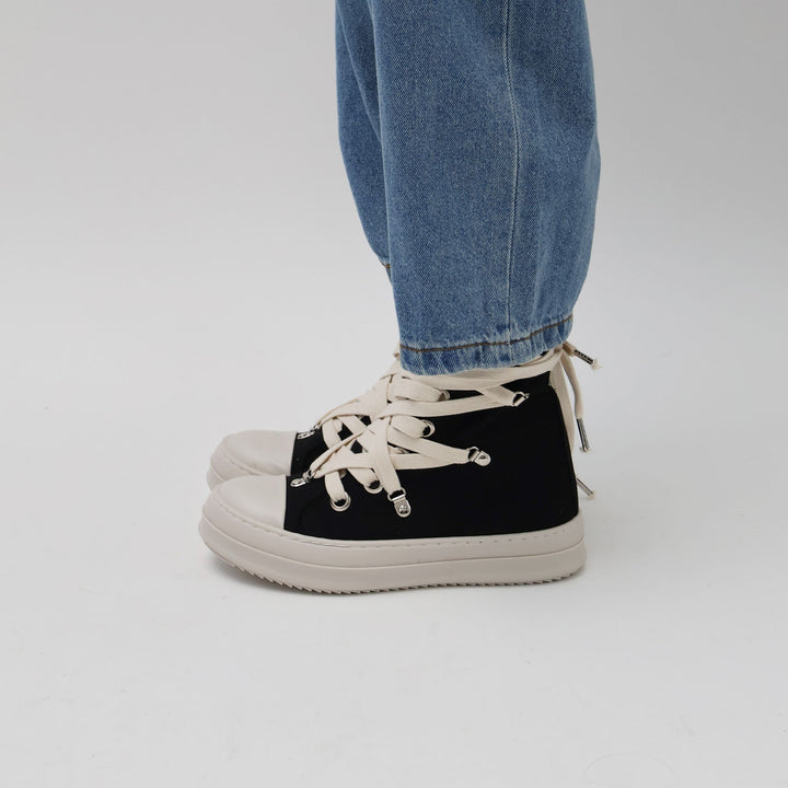 SNEAKERS THEATER TELA GANCI HIGH-TOP BLACK/BEIGE
