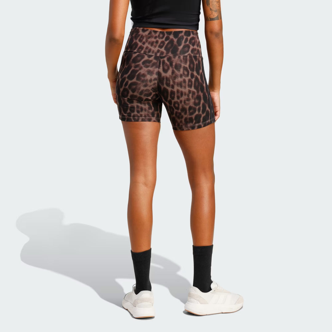 PANTALONCINI BIKER ADIDAS SEASONAL ESSENTIALS LEOPARD PRINT JZ0201 DONNA