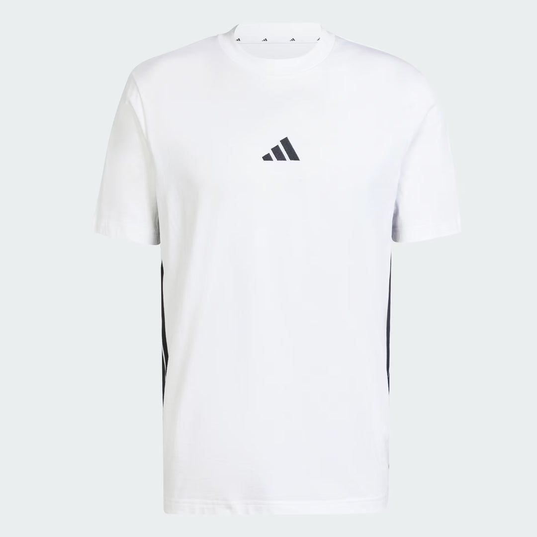 T-SHIRT ADIDAS ESSENTIALS 3-STRIPES BIANCA