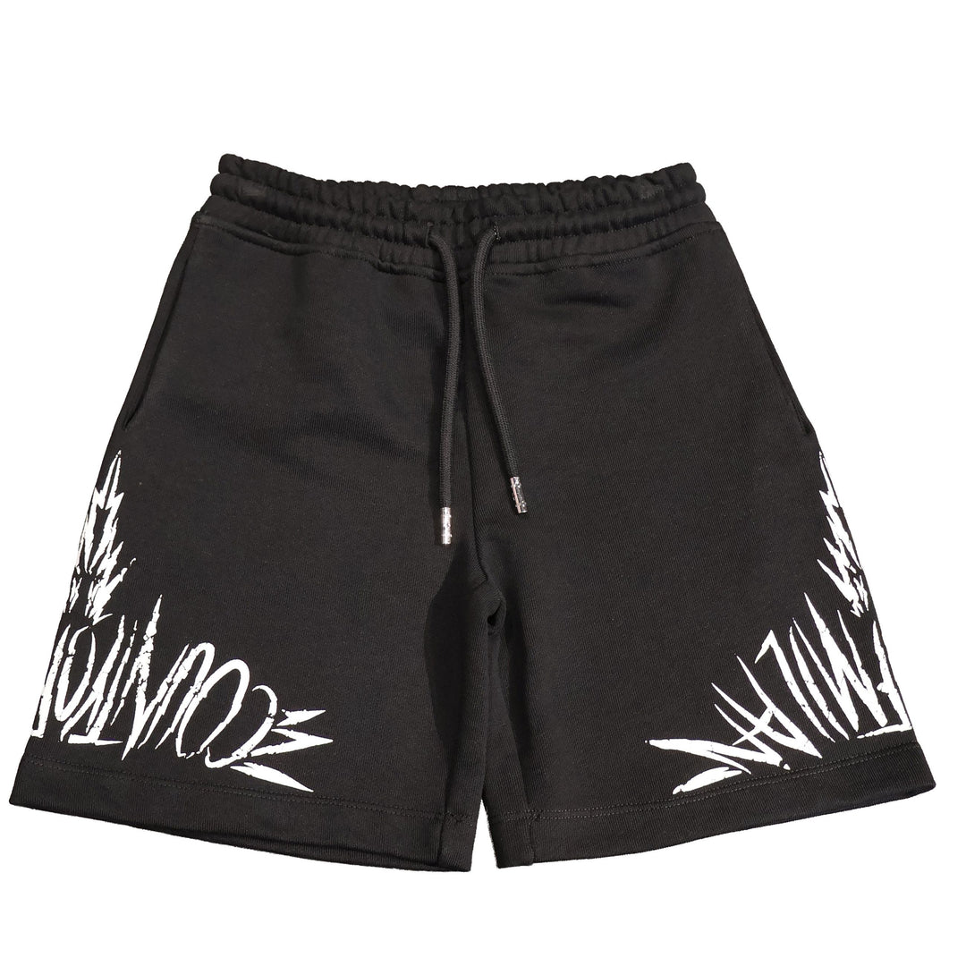 PANTALONCINI MARCELO BURLON LOGO PRINT JUNIOR