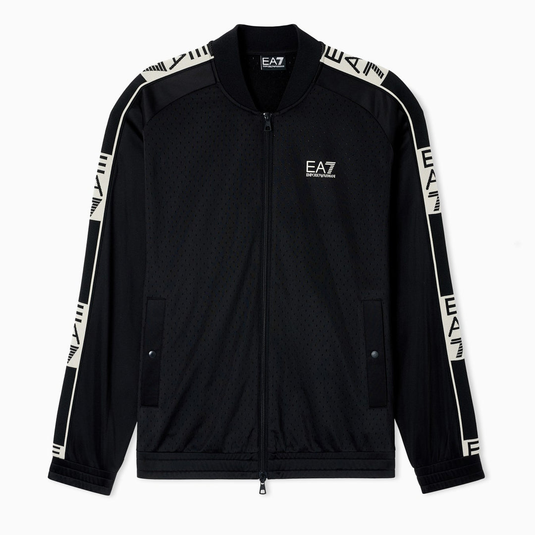 FELPA UOMO EA7 EMPORIO ARMANI FULL ZIP TAPE LOGO