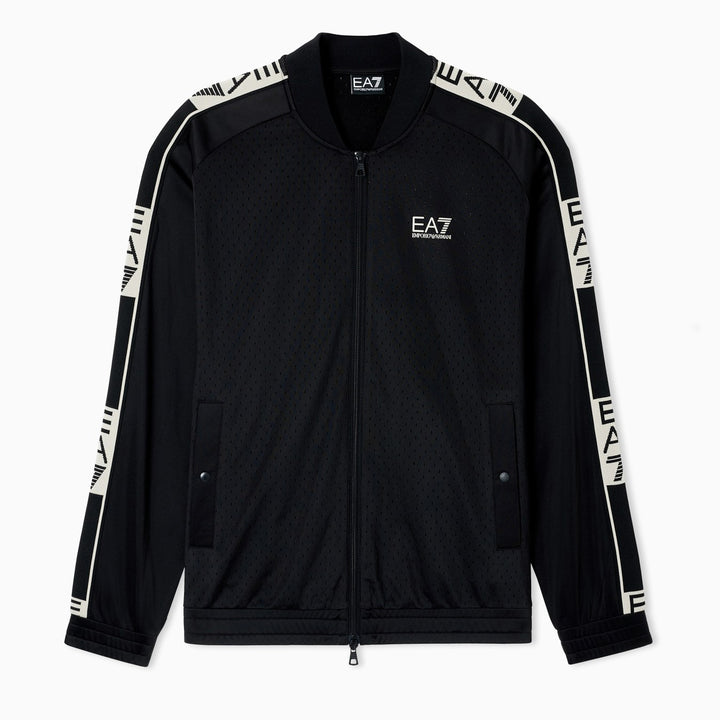 FELPA UOMO EA7 EMPORIO ARMANI FULL ZIP TAPE LOGO