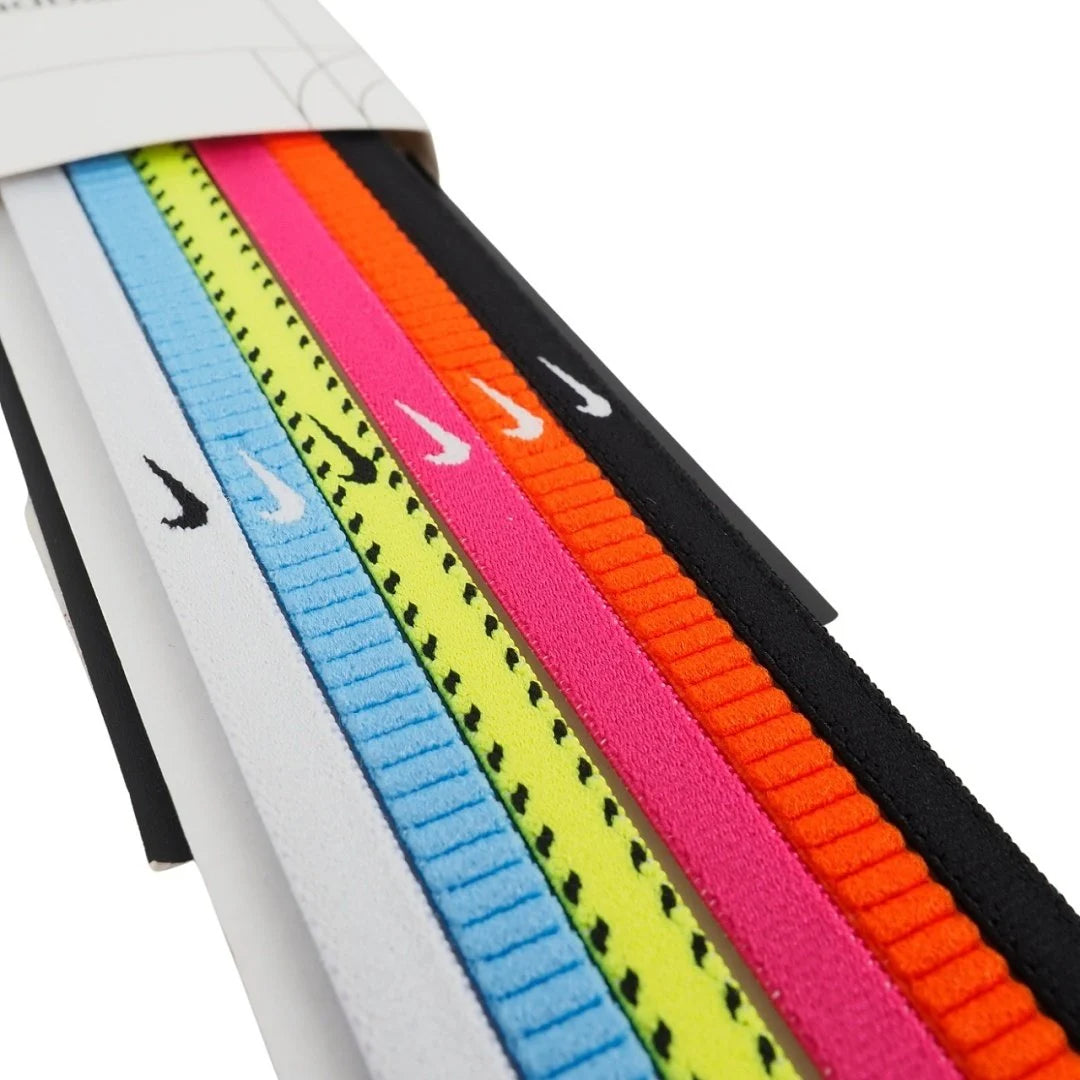 N1011925702OS - SET 6 FASCE CAPELLI NIKE FLEX SLIM MULTICOLORE UNISEX ADULTO