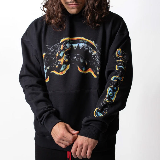 FELPA SPRAYGROUND OXIDIZED SHARK BLACK HOODIE