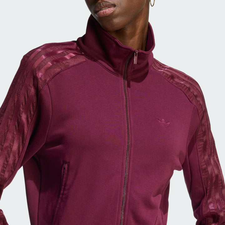 GIACCA ADIDAS ORIGINALS FIREBIRD LACE TRACK TOP BORDEAUX