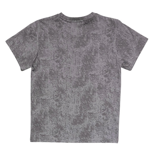 T-SHIRT UOMO DROP SEASON 2 GREY STONE WASH LOGO RILIEVO
