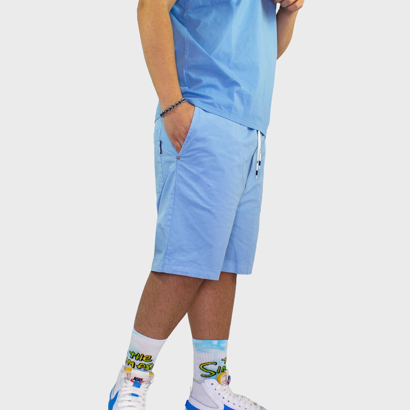 BR/00502 - Pantaloncini - WHITE OVER