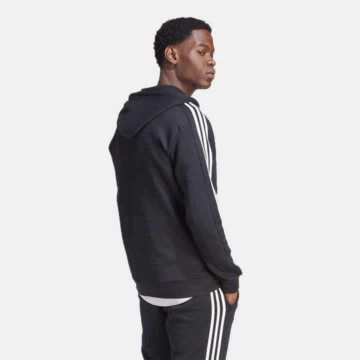 Felpa Zip Essentials 3 Stripes Basic Logo - Adidas