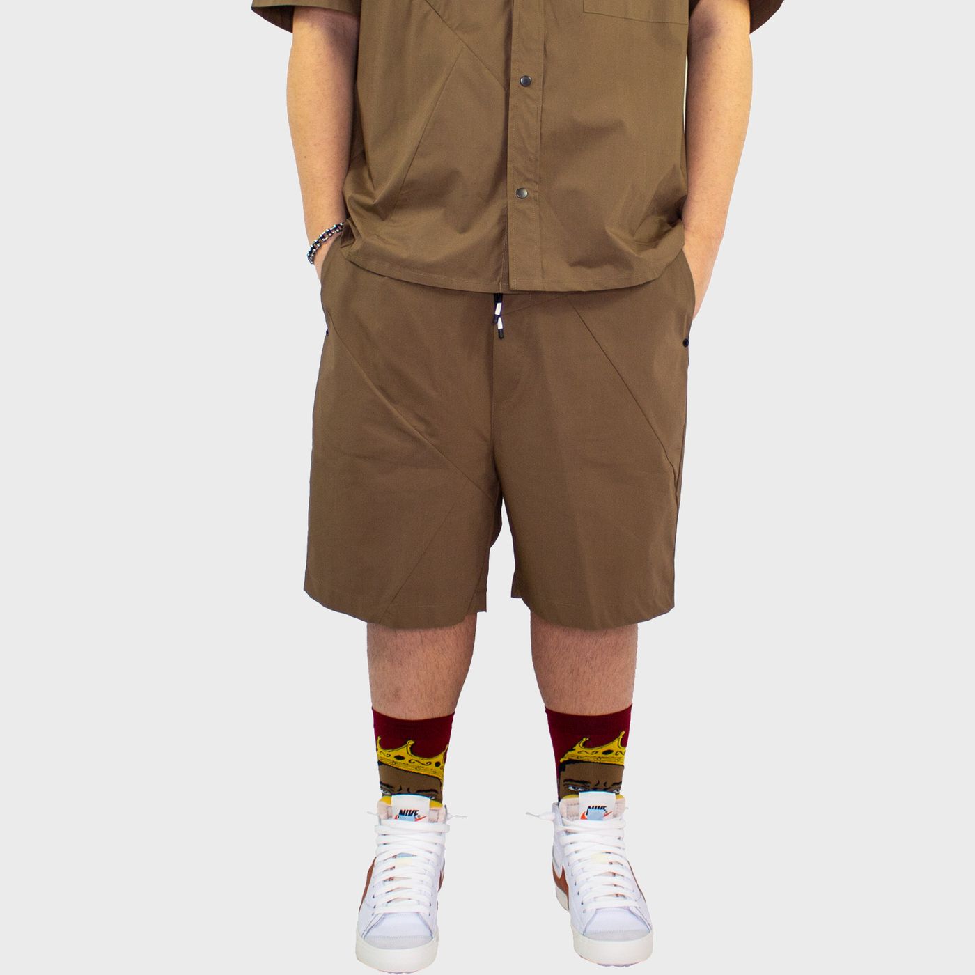 BR/00501 - Pantaloncini - WHITE OVER