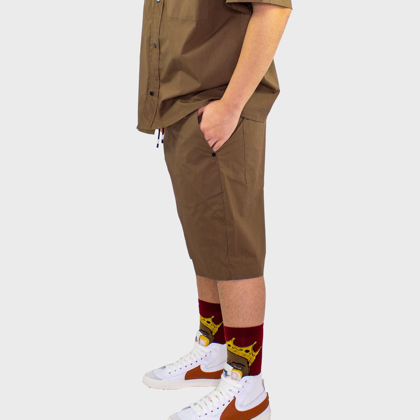 BR/00501 - Pantaloncini - WHITE OVER