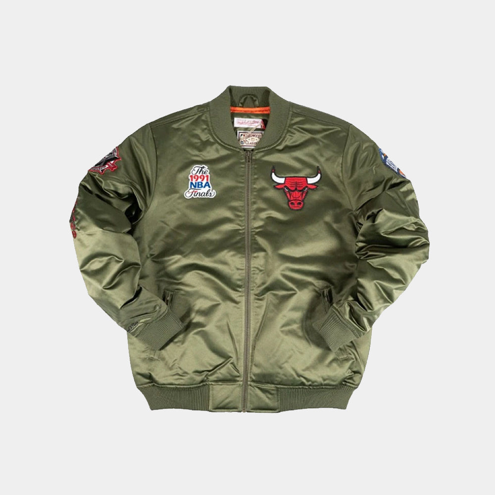 OJZP5927-CBUYYPPPOLIV - Giacche - Mitchell & Ness